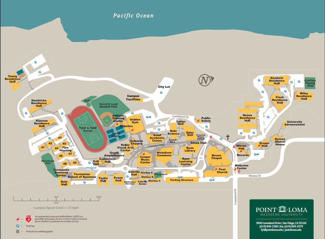 Point Loma Campus Map Draw A Topographic Map